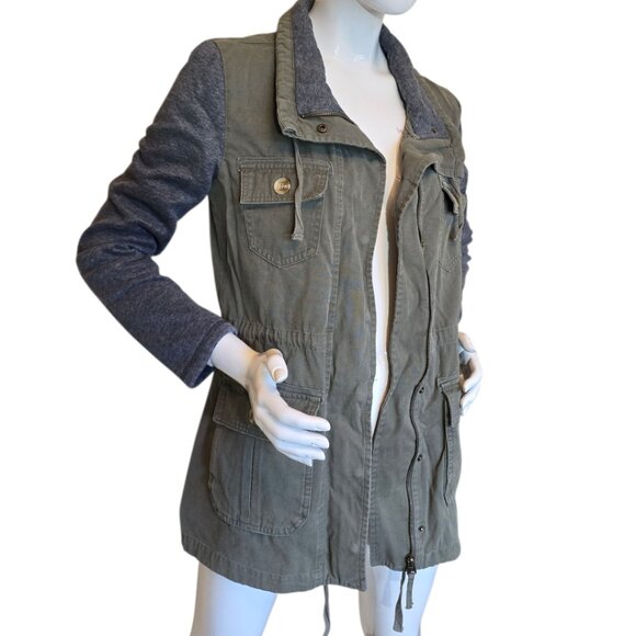 O'NEILL Olive Green Cargo Jacket Military Style sz M - Picture 2 of 9
